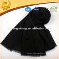 Hot Sale Factory Price Echarpe Lady Big Black Wool